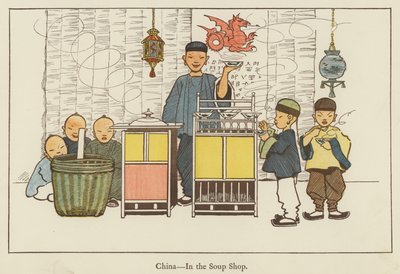 中国、スープ屋 作： Edith Farmiloe