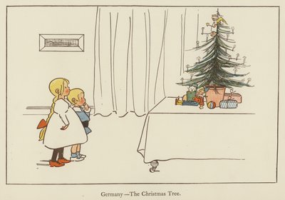 ドイツ、クリスマスツリー 作： Edith Farmiloe