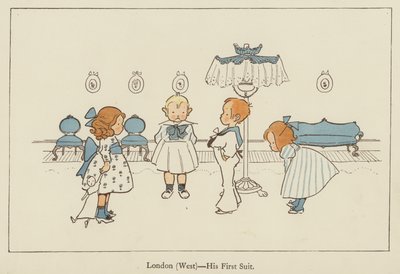 ロンドン（西）、彼の最初のスーツ 作： Edith Farmiloe