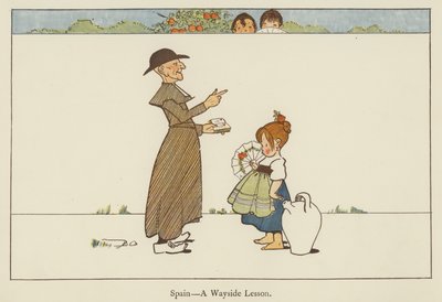 スペイン、道端のレッスン 作： Edith Farmiloe