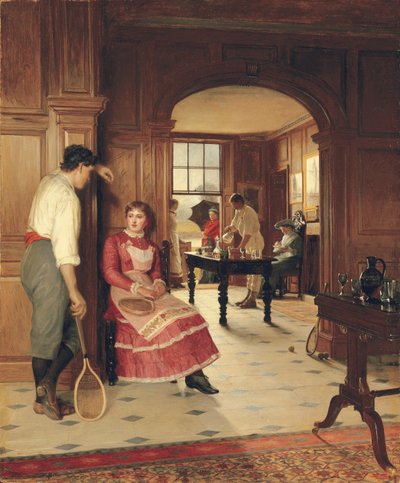 夏のシャワー 作： Edith Hayllar