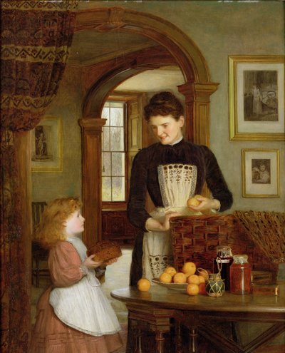 トミーの通学かご 作： Edith Hayllar