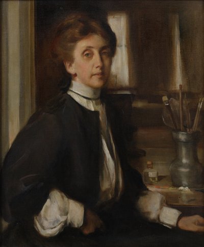 自画像、1909 作： Edith Mitchill Prellwitz