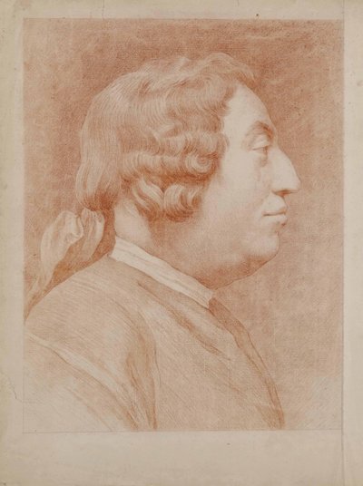 自画像。 作： Edmé Bouchardon