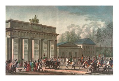 1806年10月27日、フランスへのフランス人の侵入、c1850 作： Edme Bovinet