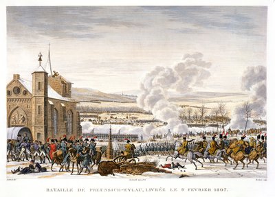 アイラウの戦い、ドイツ、1807 年 2 月 9 日 作： Edme Bovinet