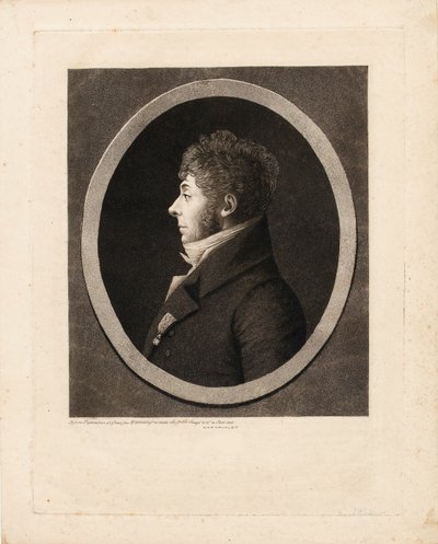 作曲家エティエンヌ・ニコラ・メユルの肖像画（1763～1817年）。 作： Edme Quenedey