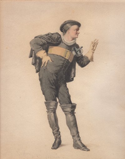 ジャン=フランソワ・レニャールのレ・フォリー・アモウレウスのクリスピン。 作： Edmond Aime Florentin Geffroy