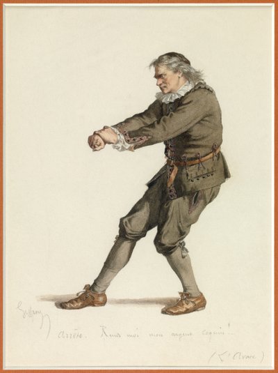 ハルパゴンの肖像 1870年頃（水彩画） 作： エドモンド・エメ・フロランタン・ジェフロイ