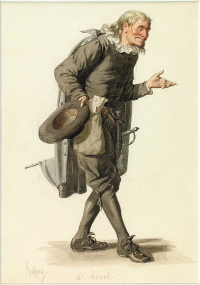 ロワイヤル氏の肖像 1870年頃（水彩画） 作： エドモンド・エメ・フロランタン・ジェフロイ