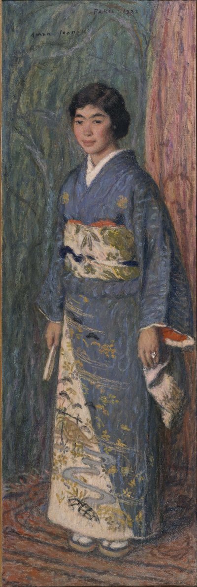 日本人女性の肖像（黒木さん） 作： Edmond Aman Jean
