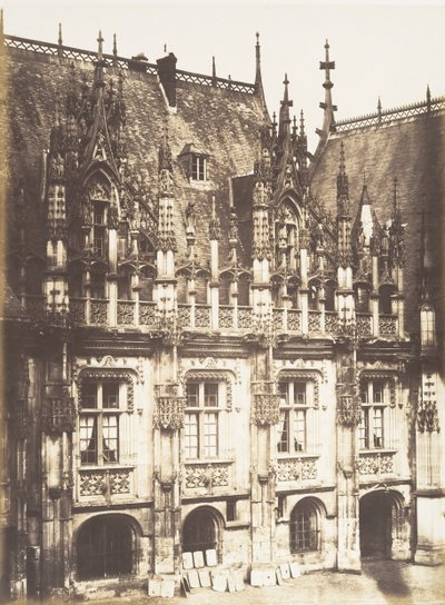 パレ・ド・ジャスティスの断片、ルーアン、1852-54。 作： Edmond Bacot