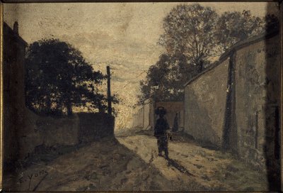 モンマルトルのサン・ヴァンサン通り、1865年頃（油彩・カンヴァス） 作： Edmond Charles Yon