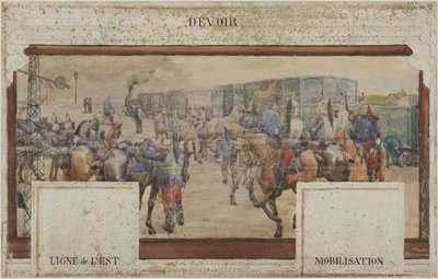 ノジェン＝シュル＝マルヌ市庁舎のスケッチ：1889年、油彩・カンヴァス。 作： Edmond Debon