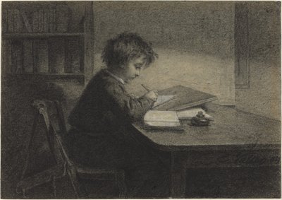 学者 作： Edmond Eugène Valton