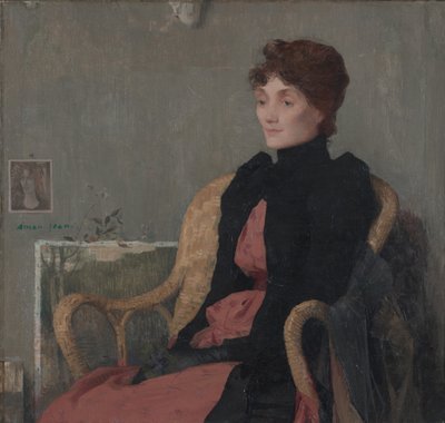 女性の肖像、1891年 作： Edmond François Aman Jean