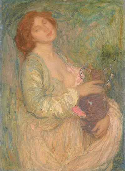 花瓶を持つ女性 作： Edmond François Aman Jean