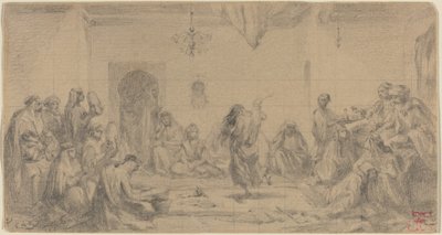 ダンサーのあるインテリア 作： Edmond Hédouin