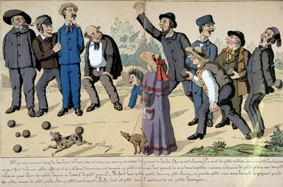 ボール遊びをする小さなブルジョアたち - Lavrateによる社会派漫画。 作： Edmond Lavrate