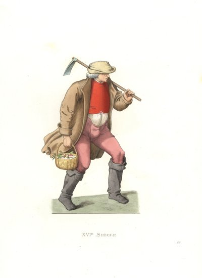フランスの労働者 作： Edmond Lechevallier Chevignard