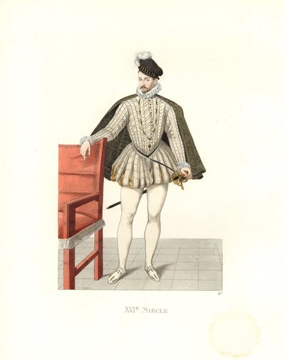 フランス国王シャルル9世（1550-1574）（エングレービング 作： Edmond Lechevallier Chevignard