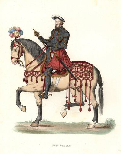 フランス王フランシス1世（1494-1547 作： Edmond Lechevallier Chevignard
