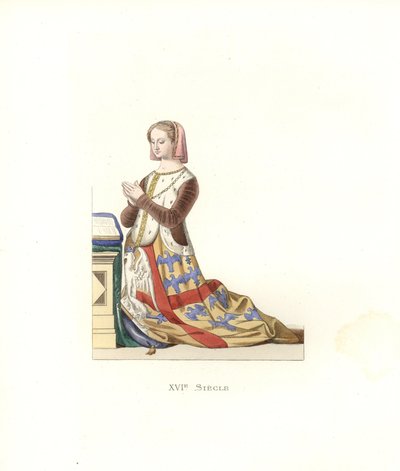 ルイーズ・ド・モンモランシー(1496|1547) 作： Edmond Lechevallier Chevignard