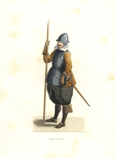 Pikeman, French Flanders 作： Edmond Lechevallier Chevignard