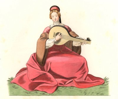 イギリス貴族の女性 作： Edmond Lechevallier Chevignard