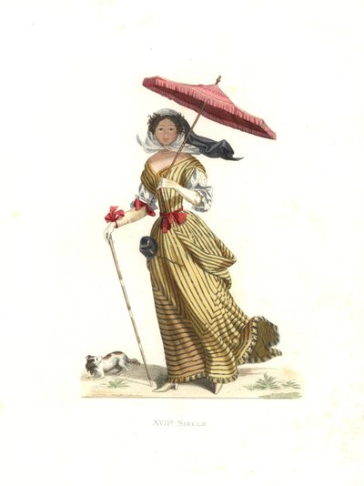 夏服を着た女性（フランス 作： Edmond Lechevallier Chevignard