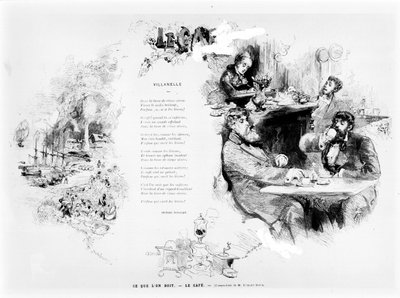 カフェ、1860〜80年頃 作： Edmond Morin