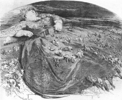 解体者が侵入したパリの風刺画 作： Edmond Morin