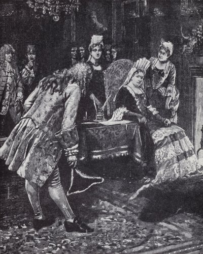 アン女王の寵愛を受けられなかったマールボロ公爵・公爵夫人 作： Edmund Blair (after) Leighton