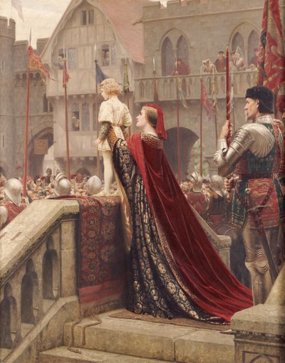 王位を祝福する時期が来たと思われる星の王子さま、1904年 作： Edmund Blair Leighton