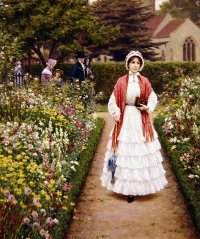 アフターサービス 作： Edmund Blair Leighton