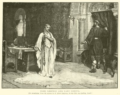アールレオフリックとゴディバ夫人 作： Edmund Blair Leighton