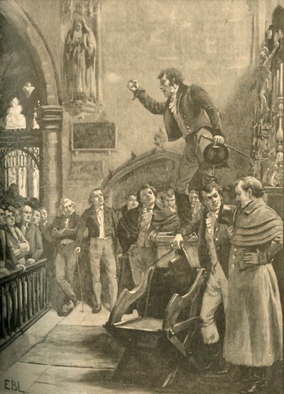 アイルランドでの選挙会議、1826年1890年。 作： Edmund Blair Leighton