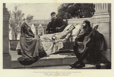 リサが王を愛した方法 作： Edmund Blair Leighton