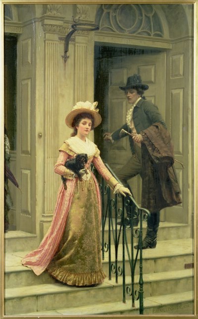私の隣人の隣人、1894 作： Edmund Blair Leighton