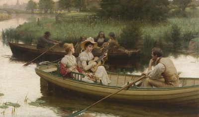 悲しみと歌（帆布に油彩） 作： Edmund Blair Leighton