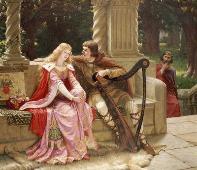 歌の終わり、1902 作： Edmund Blair Leighton