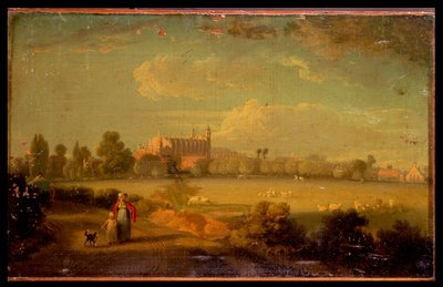 遊園地からのイートンの眺め、1822 作： Edmund Bristow