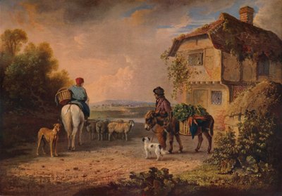 オフトゥマーケット、1828 作： Edmund Bristow