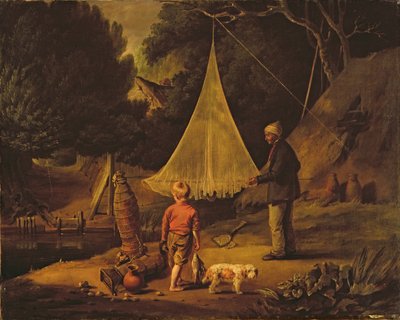 うなぎ捕り 作： Edmund Bristow