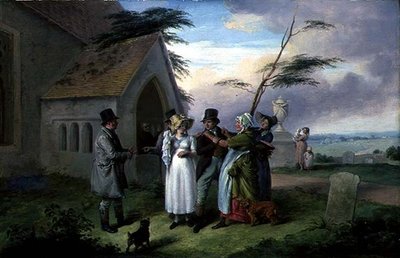 The Interrupted Wedding」（油彩・パネル） 作： Edmund Bristow
