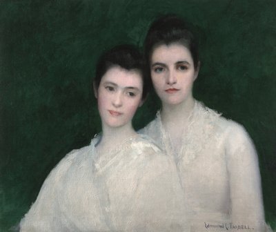 エメリンとジョセフィン・ターベル、1905年頃（キャンバスに油彩） 作： Edmund Charles Tarbell