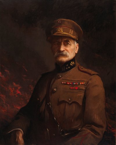 ジョルジュ・レマン将軍、要塞都市リエージュの司令官、1919～1920年。 作： Edmund Charles Tarbell