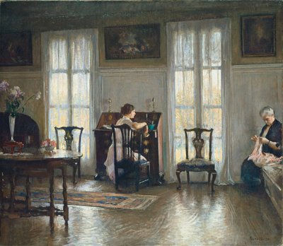 母とメアリー、1922年。 作： Edmund Charles Tarbell