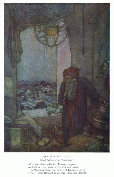 今日準備する人たちのために（カラーリトグラフ） 作： Edmund Dulac