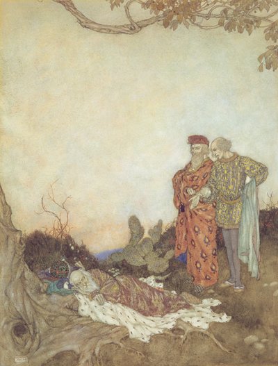 テンペスト」第2幕第1場挿絵 作： Edmund Dulac